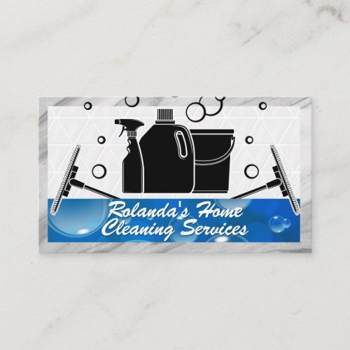 Cleaning Supplies and Services Business Card
