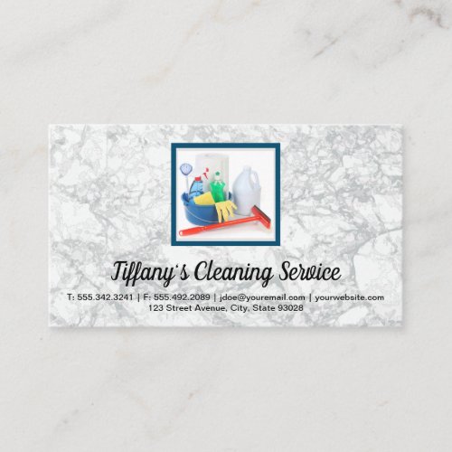 Cleaning Supplies and Tools Business Card