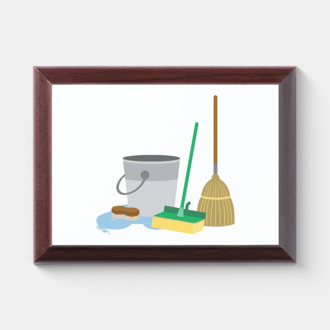 Cleaning Supplies Award Plaque (Horizontal)