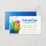 Cleaning Supplies Bucket Housekeeping Service Business Card