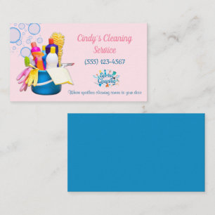 Cleaning Supplies Design House Cleaning Service Business Card