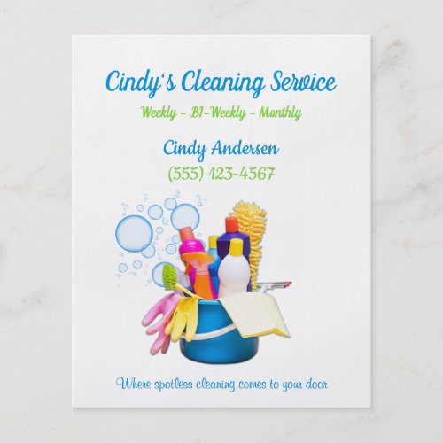 Cleaning Supplies Design House Cleaning Services Flyer