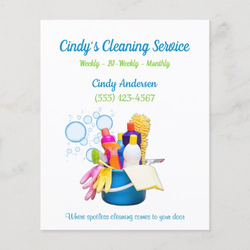 Cleaning Supplies Design House Cleaning Services Flyer