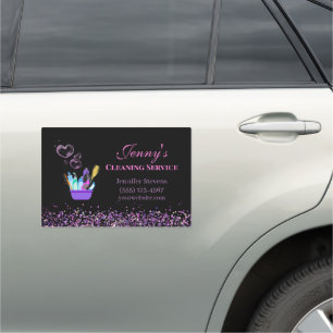 Cleaning Supplies Housecleaning Maid Service Car Magnet