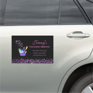 Cleaning Supplies Housecleaning Maid Service Car Magnet