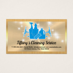 Cleaning Supplies Sparkle Gold Metallic