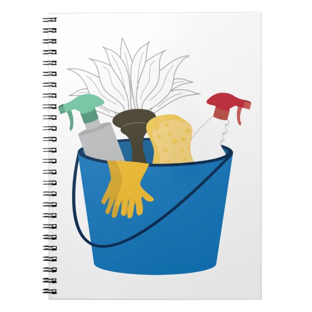 Cleaning Supply Bucket Notebook (Front)