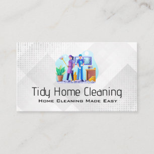 Cleaning Team   Home Services Business Card