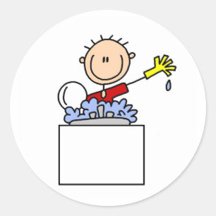 Cleaning The Dishes Sticker