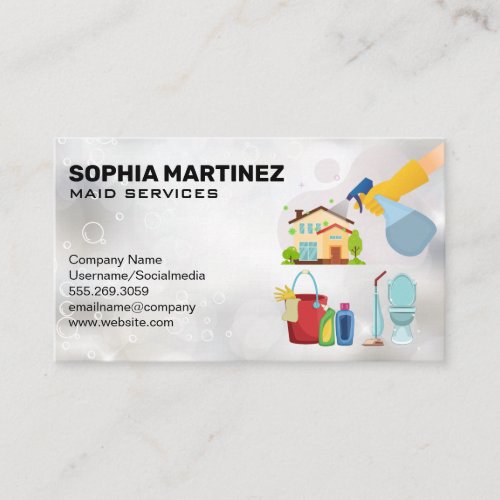 Cleaning Tools and Equipment Business Card