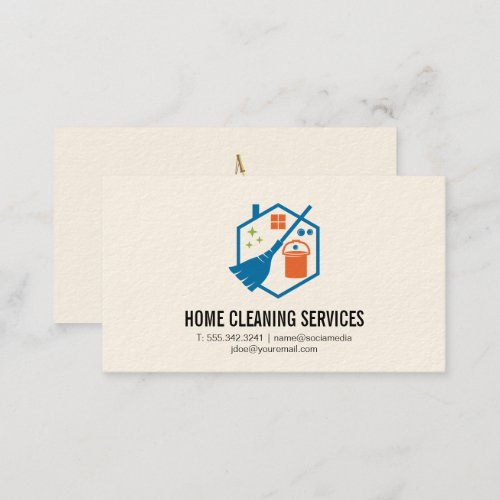 Cleaning Tools  Home Services Business Card