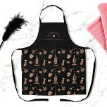 Cleaning Tools Professional Maid & House Cleaning  Apron<br><div class="desc">Professional maid & house cleaning services apron. Our Design features an elegant cleaning pattern that combines: a mop,  bucket,  vacuum,  spray bottle,  and feather duster. Customize with your business name or add your logo. All illustrations and logos are original artwork by Moodthology Papery</div>