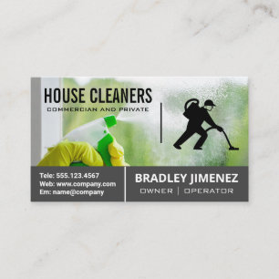 Cleaning Windows   Carpet Cleaner Business Card