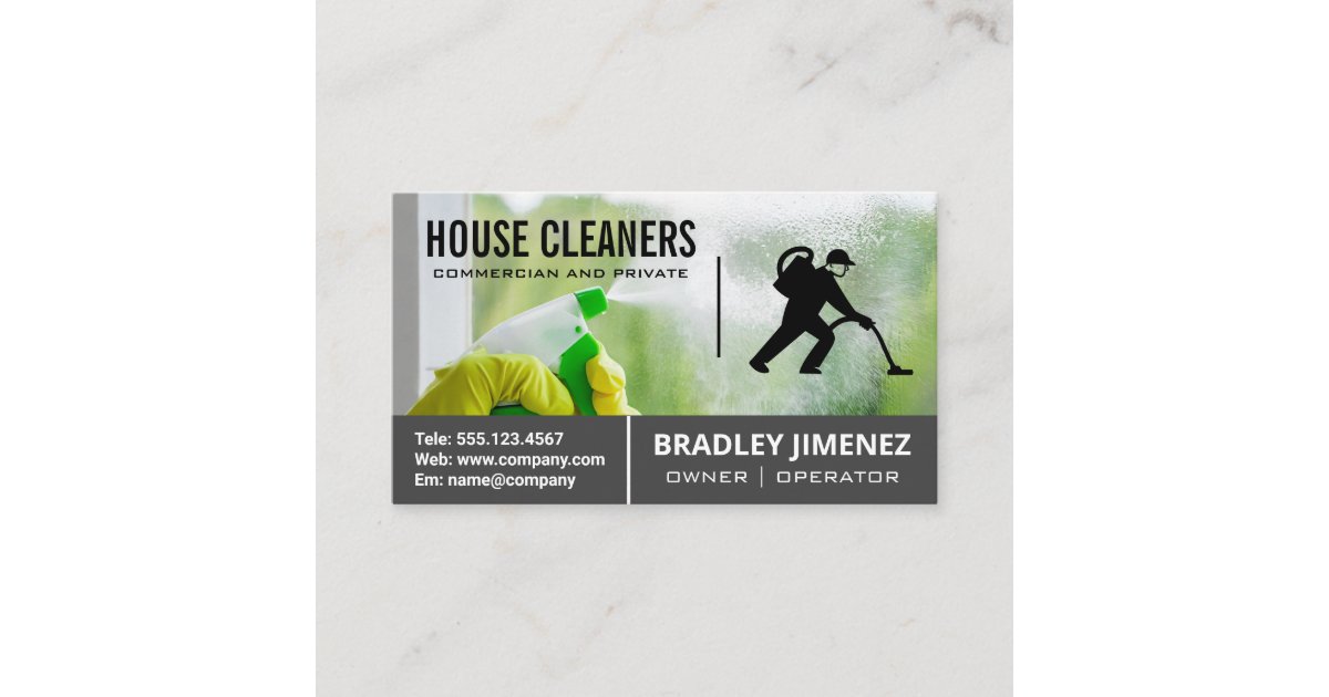 Cleaning Windows Carpet Cleaner Business Card Zazzle