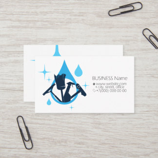 Cleaning with a business card tool