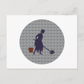 cleaning woman Cinderella charwoman Cinderella Postcard