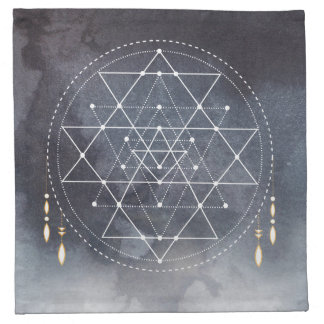 Cleanse Crystal Grid Cloth Napkin