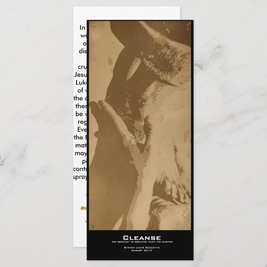 "Cleanse" Value Bookmark (Front/Back)