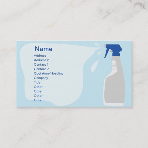 Customizable Cleanser - Business Business Card Templates
