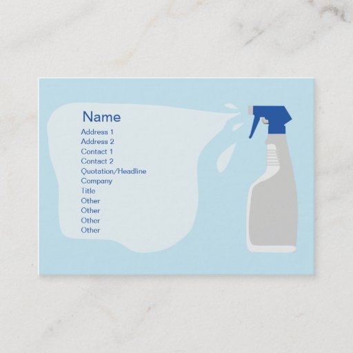 Customizable Cleanser - Chubby Business Card Templates