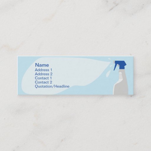Customizable Cleanser - Skinny Business Cards