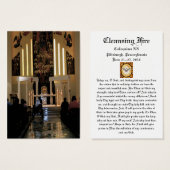 Cleansing Fire Colloquium Prayer Card (Front & Back)