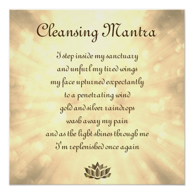 Cleansing Mantra Poster (Front)