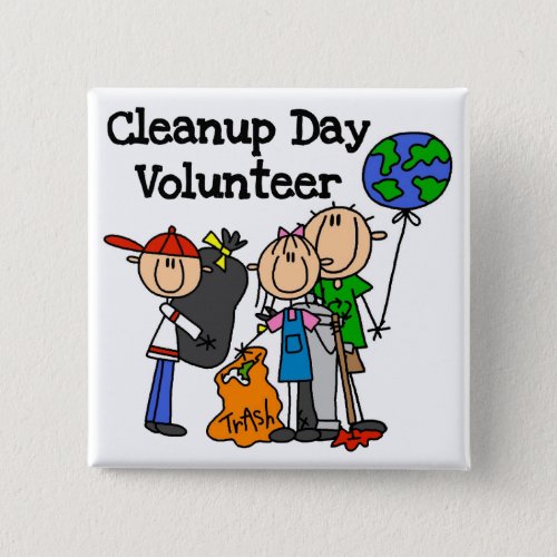 Cleanup Day Volunteer T_shirts and Gifts Button