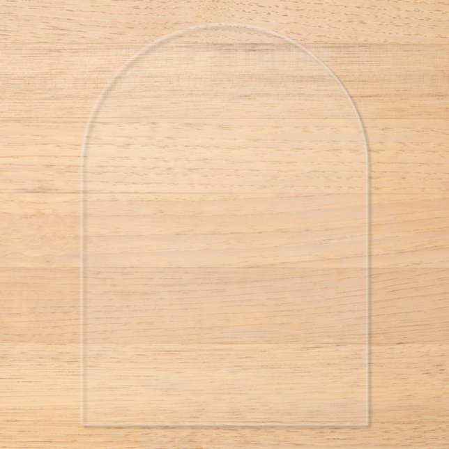 Clear Acrylic Invitations for Special Events (Front)