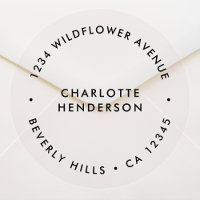 Clear Address Sticker Roll | Transparent Labels