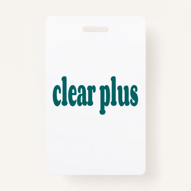 clear badge (Front)