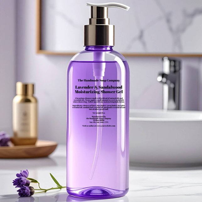 Clear Black Bold Text Cosmetics Bottle Label (Creator Uploaded)