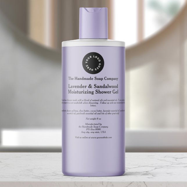 Clear Black Bold Text Cosmetics Bottle Label logo (Creator Uploaded)