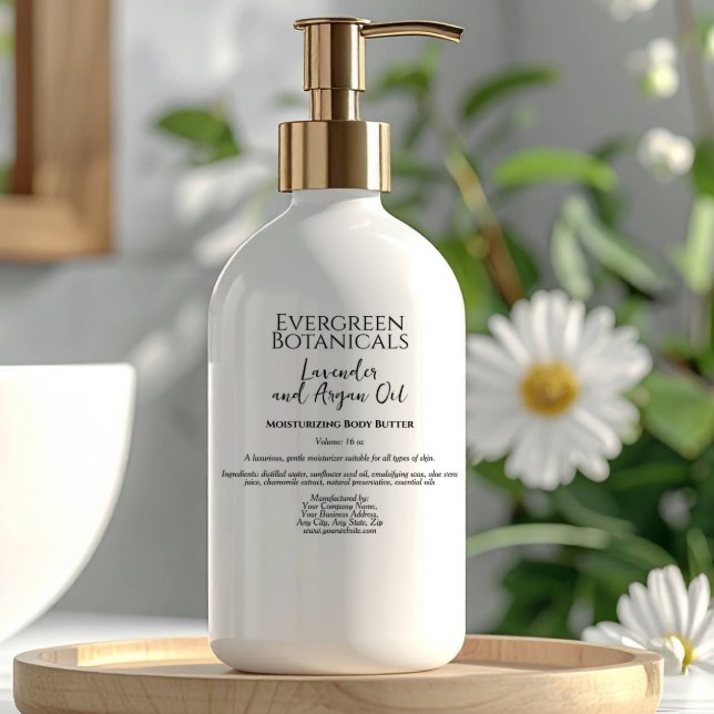 Clear & Black Cosmetics Bottle Sticker (Creator Uploaded)