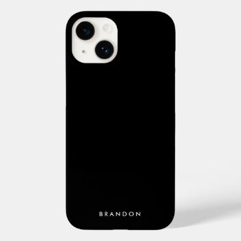 Clear Black Iphone Case With Name by online_store at Zazzle