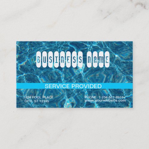 Clear Blue Pool Business Card