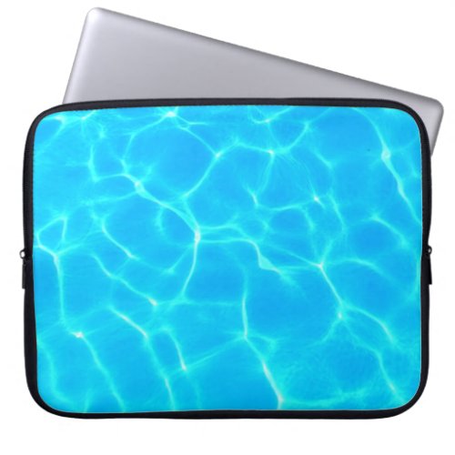 Clear Blue Pool Water Photo Laptop Sleeve