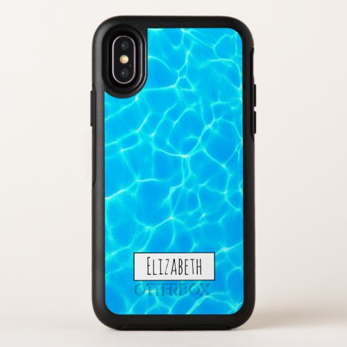 Clear Blue Pool Water Photo OtterBox Symmetry iPhone X Case