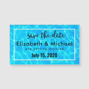 Clear Blue Pool Water Photo Save The Date