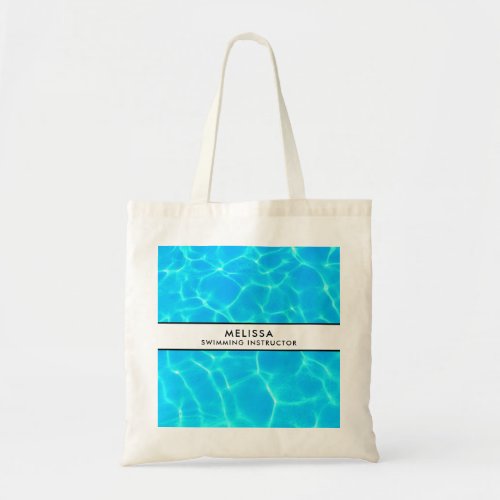 Clear Blue Pool Water Photo Tote Bag