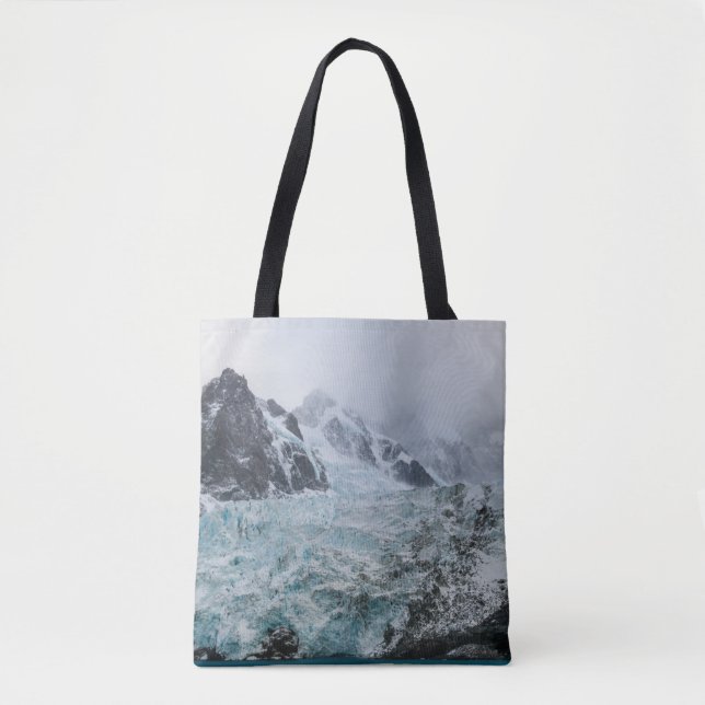 CLEAR BLUE SEA BESIDE MOUNTAIN TOTE BAG (Front)