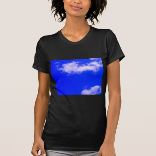 Clear Blue Sky and White Clouds T_Shirt