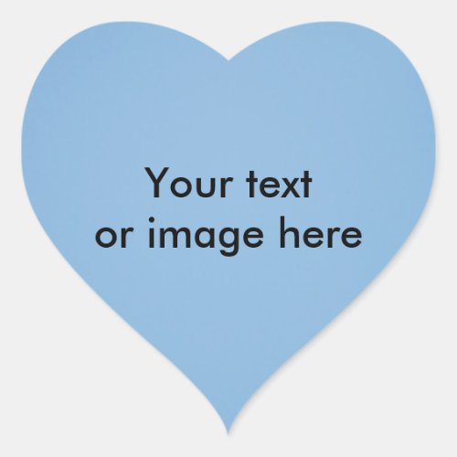 Clear blue sky photo template heart sticker