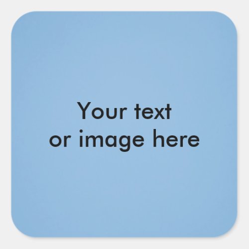 Clear blue sky photo template square sticker