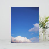 Clear Blue Sky & White Clouds (Standing Front)