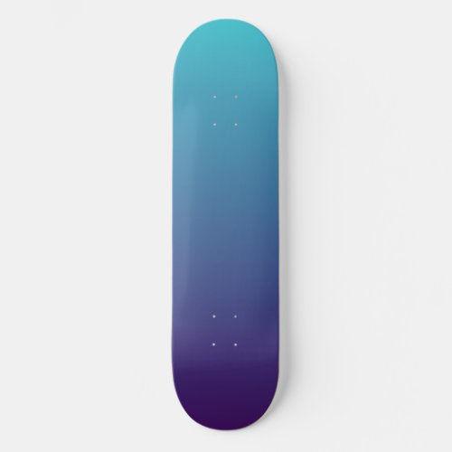 Clear Blue Viola Skateboard Gradient