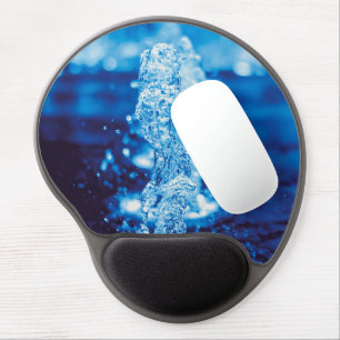 Clear Blue Water Feature in Motion Gel Mouse Pad