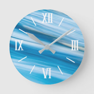 Clear blue water Wall Clock