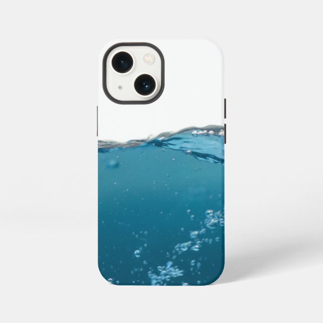 Clear Blue Wave Iphone Case (Back)