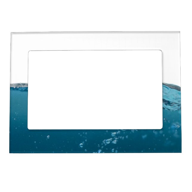 Clear Blue Wave Magnetic Picture Frame (Front)